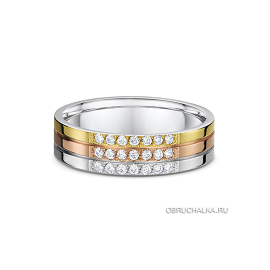 Многоцветные обручальные кольца Dora 401A01-G