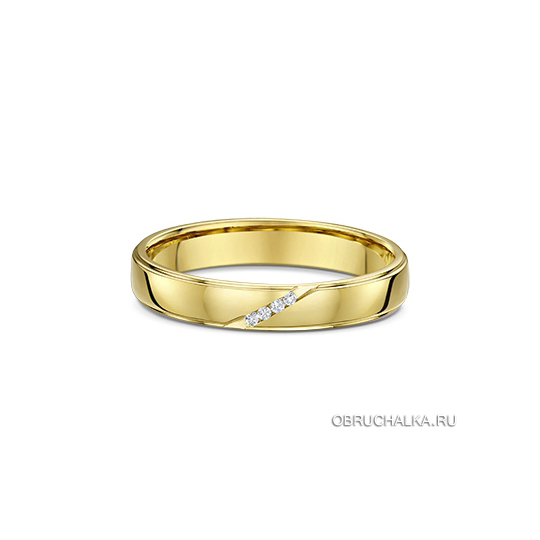 Обручальные кольца из желтого золота Dora 402B01-G