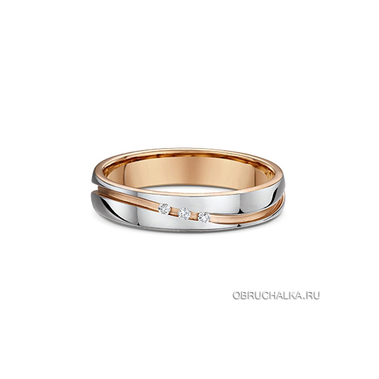 Комбинированные обручальные кольца Dora 406B01-G