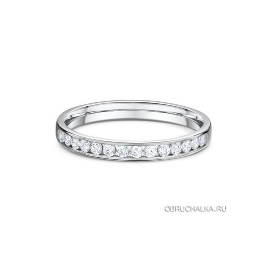 Обручальные кольца из платины Dora 413B01-G
