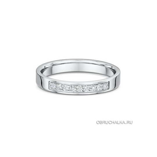 Обручальные кольца из платины Dora 458B01-G