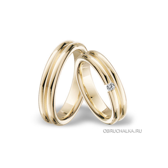 Обручальные кольца из желтого золота Breuning 46-00101