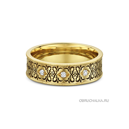 Обручальные кольца из желтого золота Dora 479A03-G