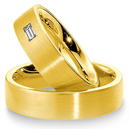 Обручальные кольца из желтого золота Breuning
