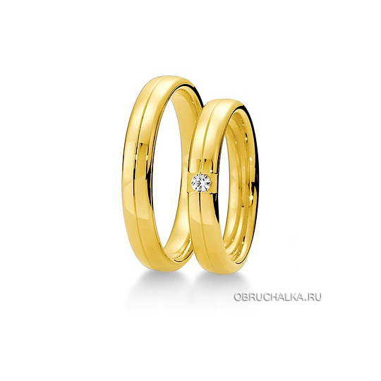 Обручальные кольца из желтого золота Breuning 48-04025