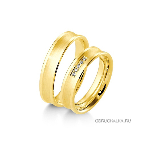 Обручальные кольца из желтого золота Breuning 48-04111