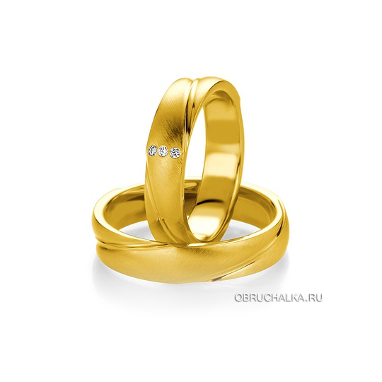 Обручальные кольца из желтого золота Breuning 48-05253