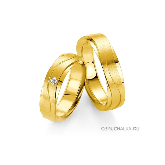 Обручальные кольца из желтого золота Breuning 48-05255