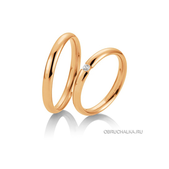 Обручальные кольца из желтого золота Breuning 48-05735