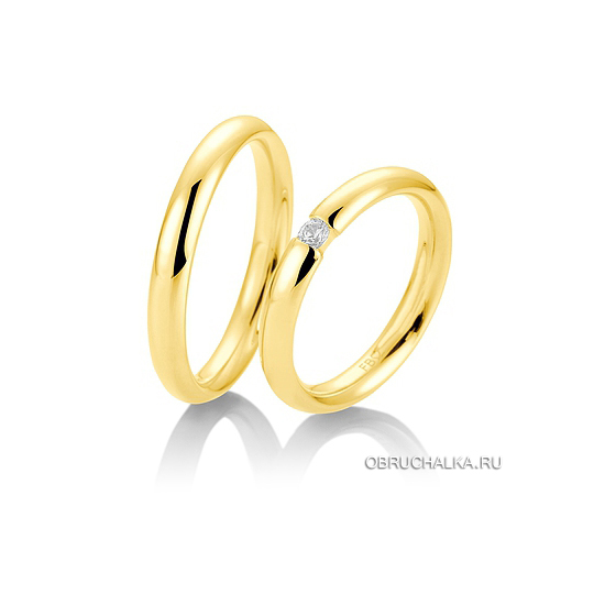 Обручальные кольца из желтого золота Breuning 48-05739
