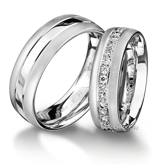 Обручальные кольца с бриллиантами Furrer Jacot 61-52280