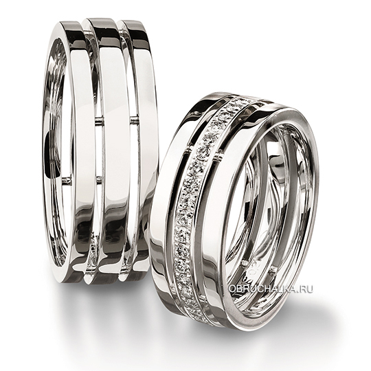 Обручальные кольца с бриллиантами Furrer Jacot 61-52470