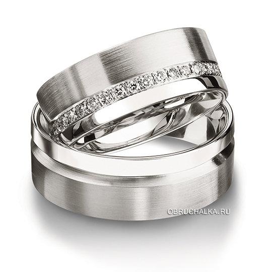 Обручальные кольца с бриллиантами Furrer Jacot 61-52490