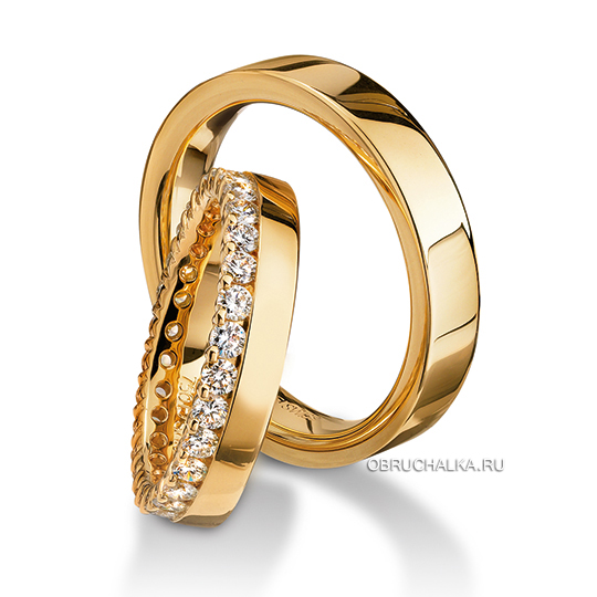 Обручальные кольца из желтого золота Furrer Jacot 62-51590