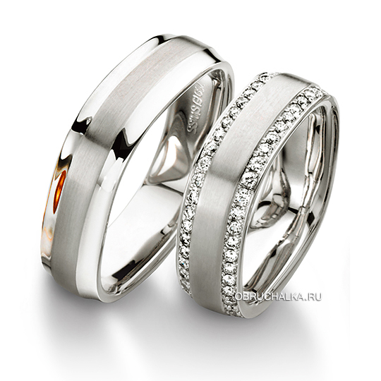 Обручальные кольца с бриллиантами Furrer Jacot 62-51840