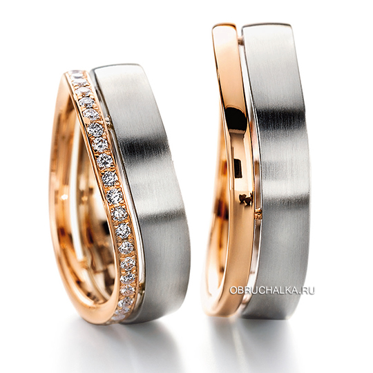 Обручальные кольца с бриллиантами Furrer Jacot 62-52480