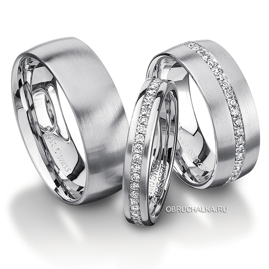 Обручальные кольца с бриллиантами Furrer Jacot 62-52580