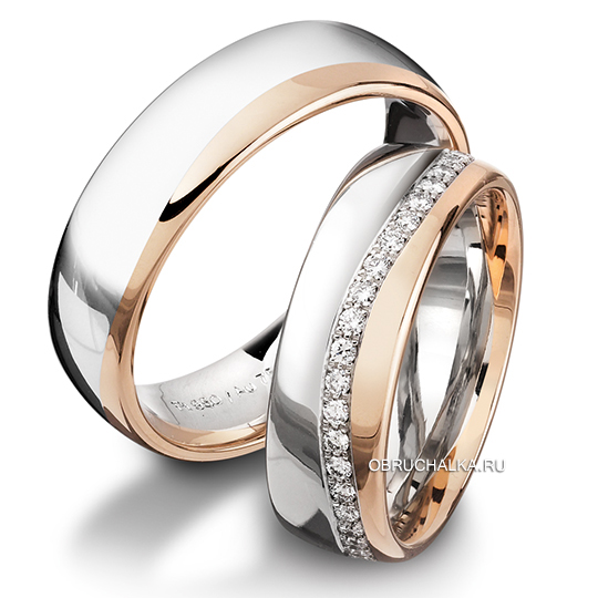 Обручальные кольца с бриллиантами Furrer Jacot 62-52960