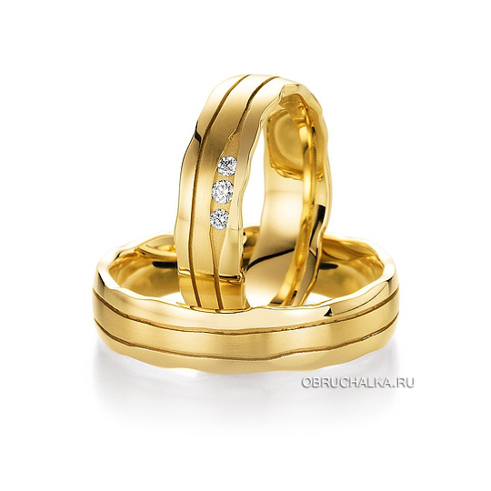 Обручальные кольца из желтого золота Collection Ruesch 66-10390-056