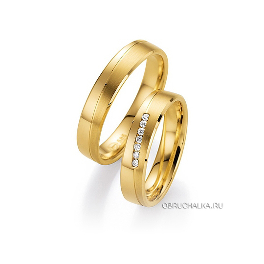 Обручальные кольца из желтого золота Collection Ruesch 66-20610-045