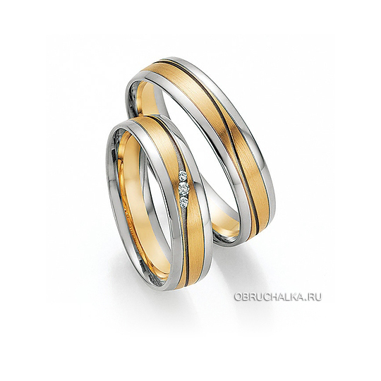 Комбинированные обручальные кольца Collection Ruesch 66-32050-050