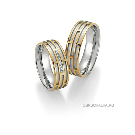 Комбинированные обручальные кольца Collection Ruesch 66-34130-065