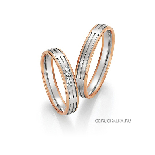 Комбинированные обручальные кольца Collection Ruesch 66-36110-040
