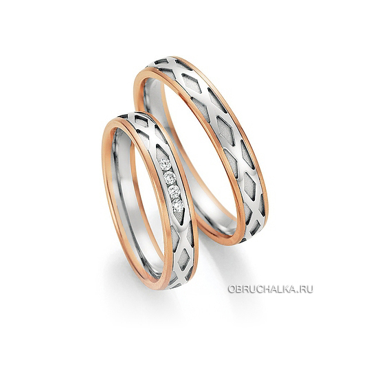 Комбинированные обручальные кольца Collection Ruesch 66-36130-040