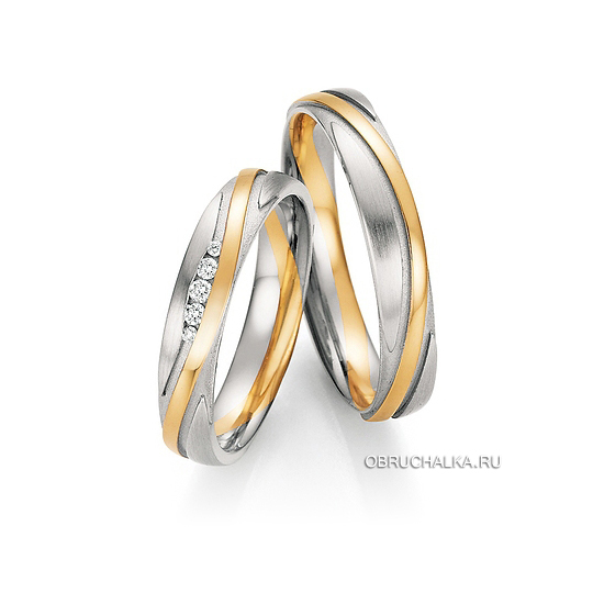 Комбинированные обручальные кольца Collection Ruesch 66-36170-040