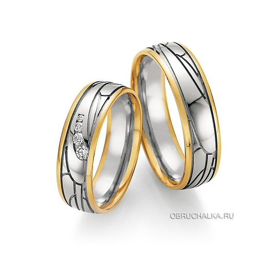 Комбинированные обручальные кольца Collection Ruesch 66-37170-060