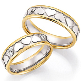 Комбинированные обручальные кольца Collection Ruesch