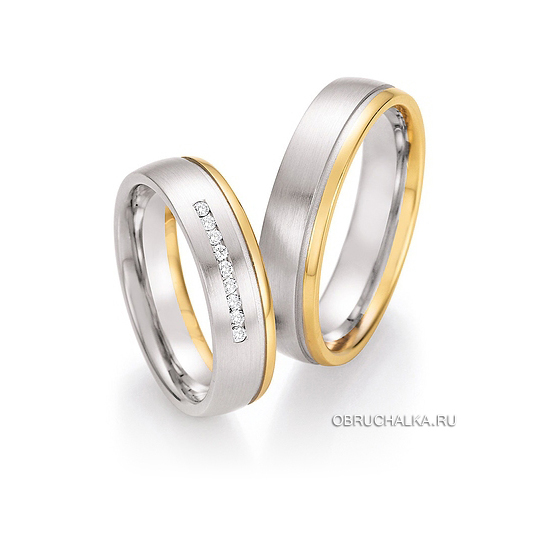 Комбинированные обручальные кольца Collection Ruesch 66-42050-055