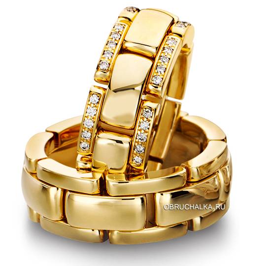 Обручальные кольца из желтого золота Furrer Jacot 71-22760