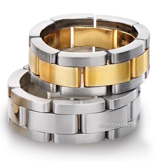 Комбинированные обручальные кольца Furrer Jacot 71-22770