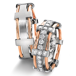 Обручальные кольца с бриллиантами Furrer Jacot