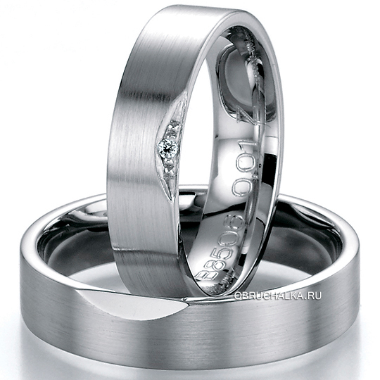 Обручальные кольца из белого золота Bayer 88506