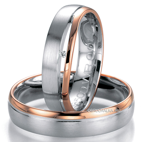 Комбинированные обручальные кольца Bayer 88509WR