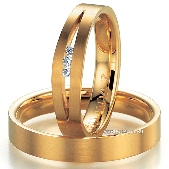Обручальные кольца из абрикосового золота Bayer 88511