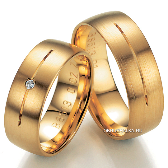 Обручальные кольца из абрикосового золота Bayer 88513