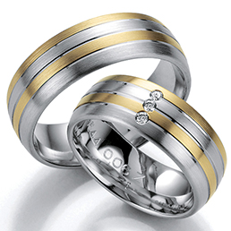 Комбинированные обручальные кольца Bayer