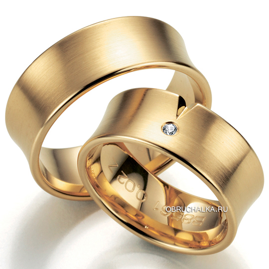 Обручальные кольца из абрикосового золота Bayer 88561