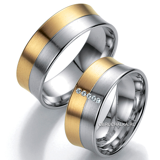 Комбинированные обручальные кольца Bayer 88631