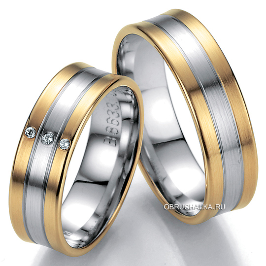 Комбинированные обручальные кольца Bayer 88633