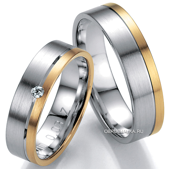 Комбинированные обручальные кольца Bayer 88710