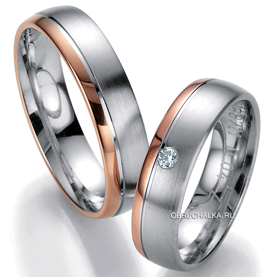 Комбинированные обручальные кольца Bayer 88711