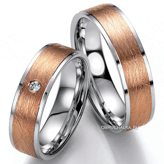 Комбинированные обручальные кольца Bayer 88715