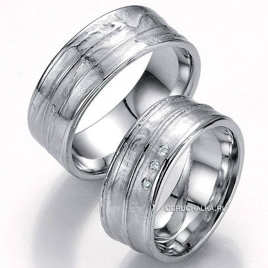Обручальные кольца из белого золота Bayer 89001