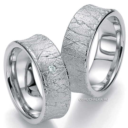 Обручальные кольца с серебром