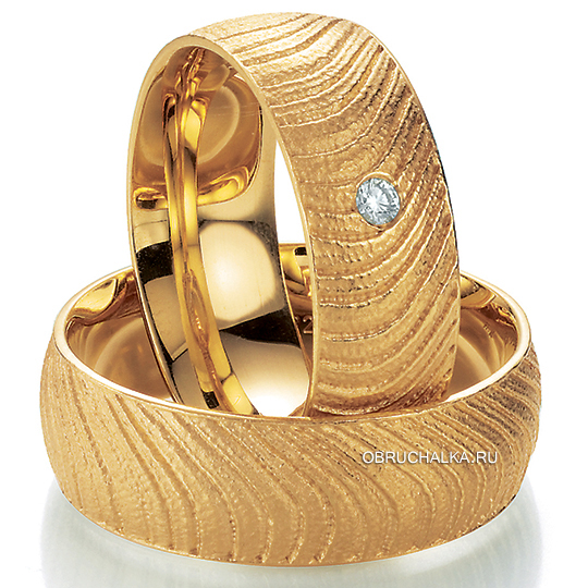 Обручальные кольца из абрикосового золота Bayer 89010