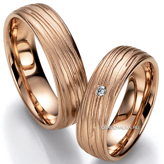 Обручальные кольца из красного золота Bayer 89017